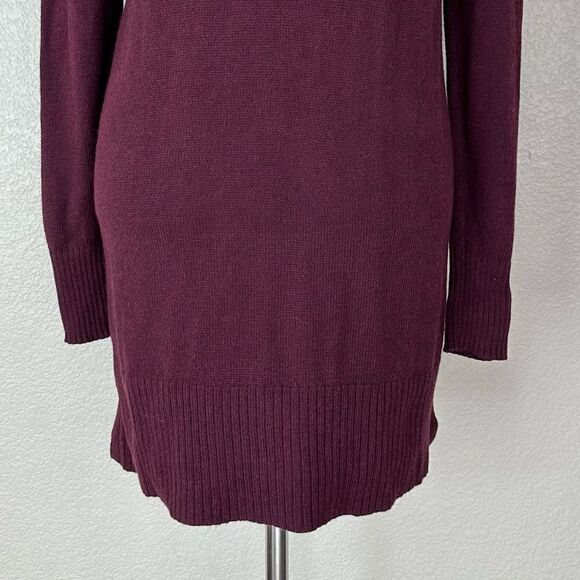 NWT Old Navy Open Front Burgundy Long Line Cardigan, Sz Medium - Picture 9 of 13